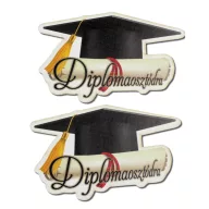 Nyomtatott dekorkarton - Diplomaosztódra 2db/csomag – ballagási ajándékokhoz