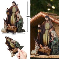 Nyomtatott dekorkarton - Betlehem 10,5x13cm – karácsonyi dekorációhoz