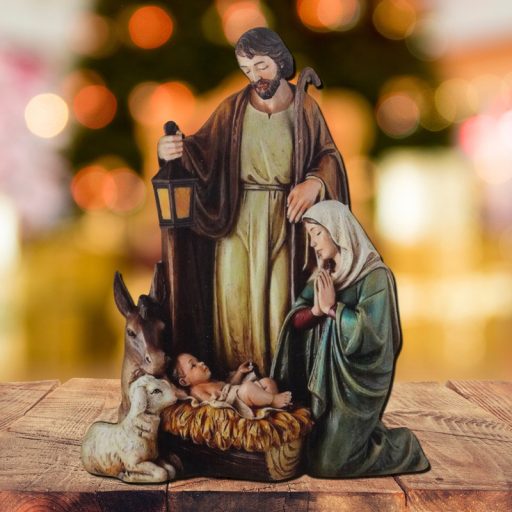 Nyomtatott dekorkarton - Betlehem 10,5x13cm – karácsonyi dekorációhoz