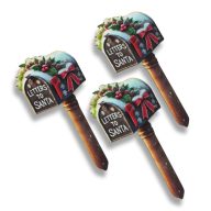 Nyomtatott dekorkarton - Télapó postaládája 3db/csomag – karácsonyi dekorációhoz