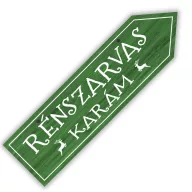 Nyomtatott fa nyíl - Rénszavas karám 30cm