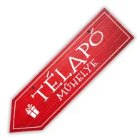Nyomtatott fa nyíl - Télapó Műhelye 30cm