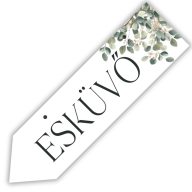 Nyomtatott fa nyíl bal - Esküvő 30cm – esküvői dekorációhoz