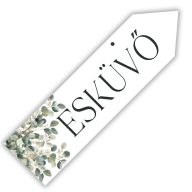 Nyomtatott fa nyíl jobb - Esküvő 30cm – esküvői dekorációhoz