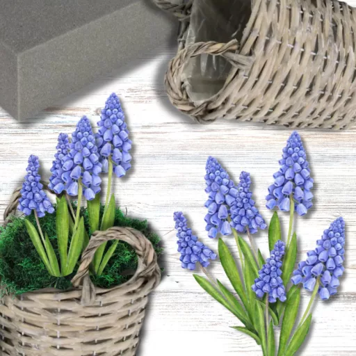 Nyomtatott dekorkarton - Muscari 2db/csomag – húsvéti dekorációhoz