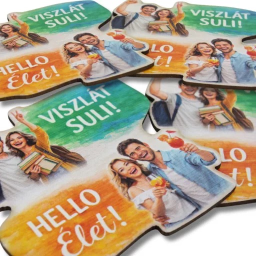 Nyomtatott dekorkarton - Viszlát suli... 2db/csomag – ballagási ajándékokhoz