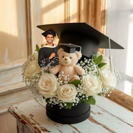 Nyomtatott dekorkarton - Beszúrható ballagási dekor - fiú – ballagási ajándékokhoz