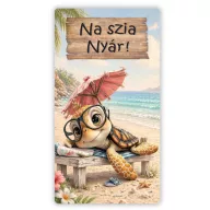  Nyomtatott fa tábla - Na szia Nyár 13x24,3cm
