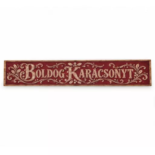 Nyomtatott dekorkarton - dekoláda tábla - vintage bordó 24x4cm