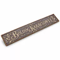   Nyomtatott dekorkarton - dekoláda tábla - vintage szürke 24x4cm