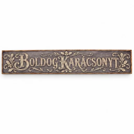 Nyomtatott dekorkarton - dekoláda tábla - vintage szürke 24x4cm