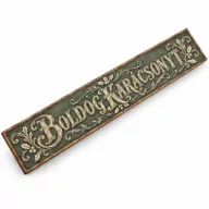  Nyomtatott dekorkarton - dekoláda tábla - vintage zöld 24x4cm