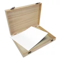 A4-es méretű natúr fadoboz – festéshez, decoupage technikához