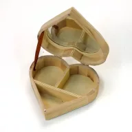 Fa tükrös szív doboz – valentin napi dekorációhoz – Szezonok, alkalmak