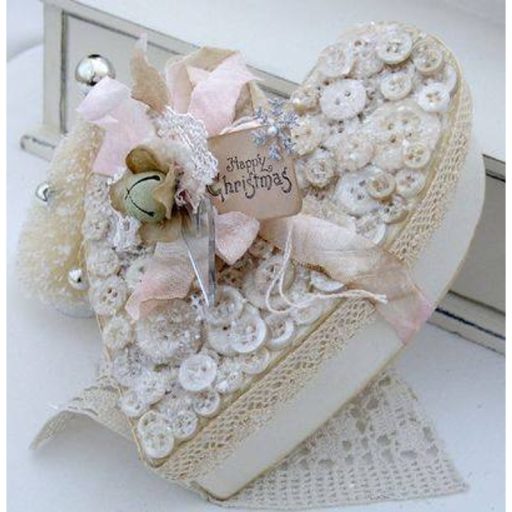 Fa tükrös szív doboz – valentin napi dekorációhoz – Szezonok, alkalmak