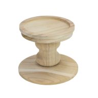 Natúr fa gyertyatartó Rembrandt 11,3cm – karácsonyi – fa dekoráció és kézműves projektekhez – Papelito.hu