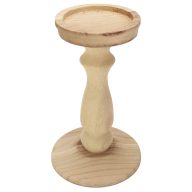 Natúr fa gyertyatartó Goya 21cm – karácsonyi hangulatvilágításhoz – fa dekoráció és kézműves projektekhez – Papelito.hu