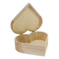 Natúr fa szív doboz – esküvői dekorációhoz – Szezonok, alkalmak