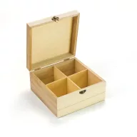 Natúr 4-es teafiltertartó doboz – festéshez, decoupage technikához