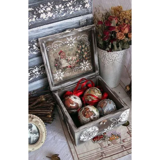 Natúr 4-es teafiltertartó doboz – festéshez, decoupage technikához