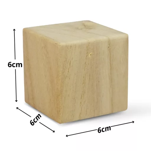 Natúr fa 6cm kocka puzzle 16db-os