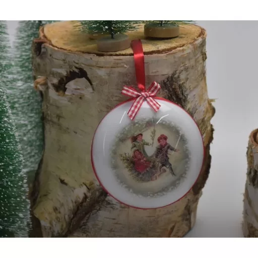 Ajándéktartó szétválasztható gömb műanyag lapos 9cm 5db/csomag – kreatív hobby projektekhez