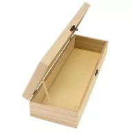 Natúr fa hosszúkás doboz 33x11cm – festéshez, decoupage technikához