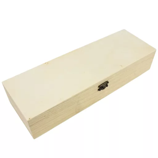 Natúr fa hosszúkás doboz 33x11cm – festéshez, decoupage technikához