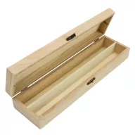 Natúr fa ecsettartó doboz – festéshez, decoupage technikához