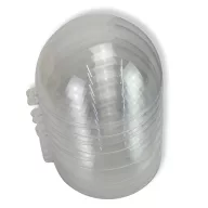 Ajándéktartó gömb műanyag 9cm 5db/cs 48/# – koszorúhoz, virágdekorációhoz