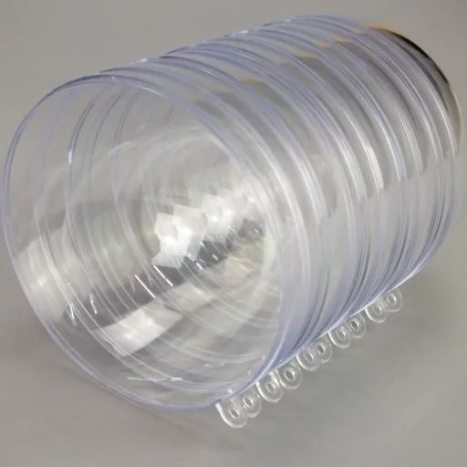 Ajándéktartó gömb műanyag 9cm 5db/cs 48/# – koszorúhoz, virágdekorációhoz