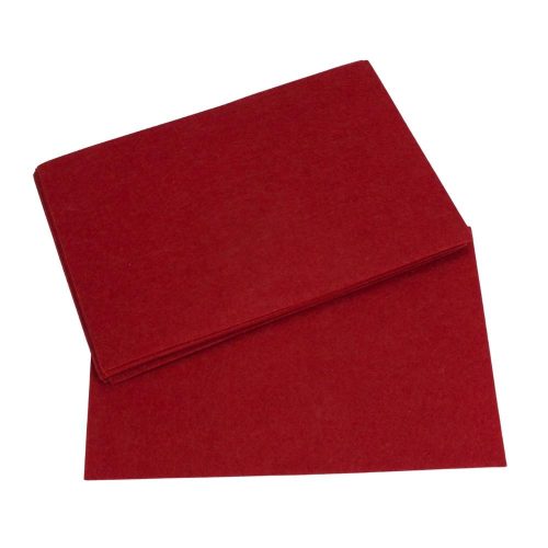 Barkácsfilc, filc lapok 2mm 10db/csomag - Piros