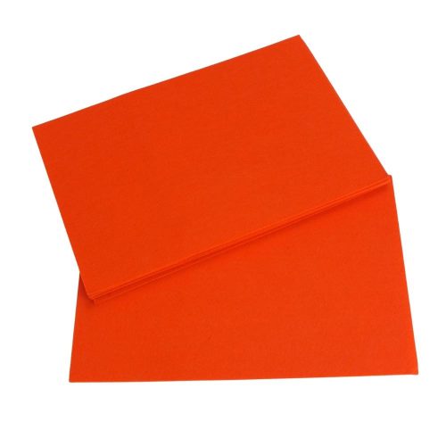 Barkácsfilc, filc lapok 2mm 10db/csomag - Narancs