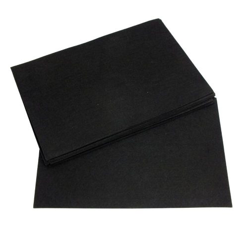 Barkácsfilc, filc lapok 2mm 10db/csomag - Fekete
