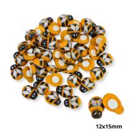 Fa méhecske dekor öntapadós 12x15mm 50db/cs – esküvői dekorációhoz