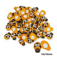 Fa méhecske dekor öntapadós 14x19mm 50db/cs – esküvői dekorációhoz