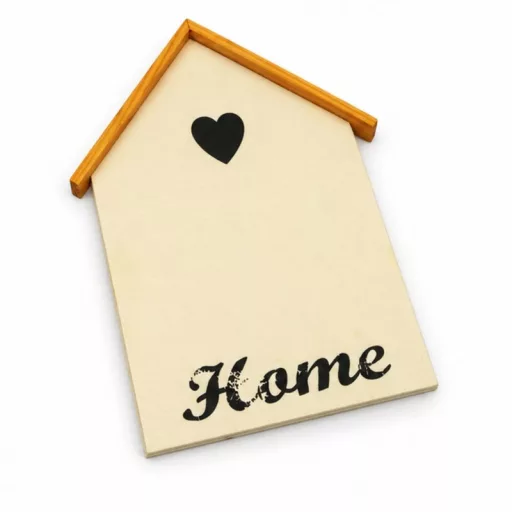 Natúr házikó Home felirattal 14x1x19,5cm  120/#