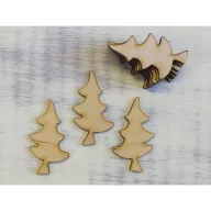 Natúr fa - Spicces fenyő 5cm 10db/csomag – koszorúhoz, asztaldíszhez