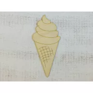 Natúr fa - Fagyi 24cm – nyári dekorációhoz – Szezonok, alkalmak #B