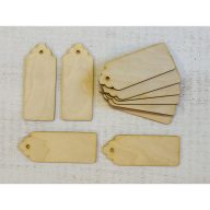 Natúr fa - Scrapbook tábla hosszúkás 10*4cm 10db/csomag – festéshez, dekorációhoz