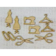 Natúr fa - Varrós csomag kicsi 10db/csomag – festéshez, dekorációhoz