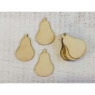 Natúr fa - Körte 6cm 10db/csomag – őszi dekorációhoz