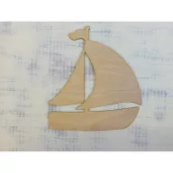Natúr fa - Vitorlás 28,5cm – nyári dekorációhoz – Szezonok, alkalmak