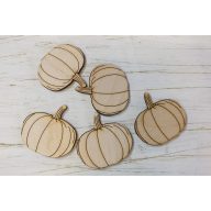 Natúr fa - Tök 5cm 5db/csomag – őszi dekorációhoz – Szezonok, alkalmak