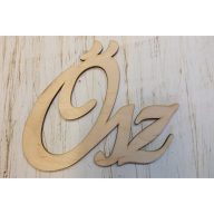 Natúr fa - Ősz felirat 15cm 2db/csomag – őszi dekorációhoz