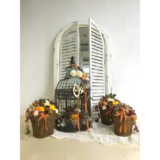 Natúr fa - Ősz felirat 5cm 5db/csomag – őszi dekorációhoz