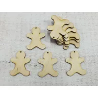 Natúr fa - Mézi 5cm 10db/csomag – karácsonyi dekorációhoz