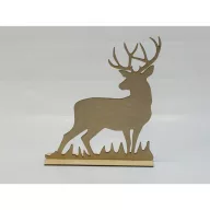 Natúr fa - Szarvas talppal 25cm – koszorúhoz, asztaldíszhez