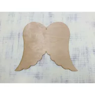 Natúr fa - Angyalszárny 25cm – karácsonyi dekorációhoz, koszorúhoz