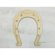 Natúr fa - Szerencsepatkó 24cm – karácsonyi dekorációhoz